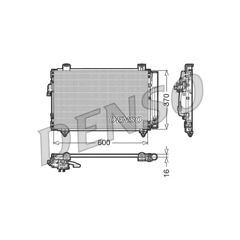 Condenseur, climatisation DENSO DCN50014