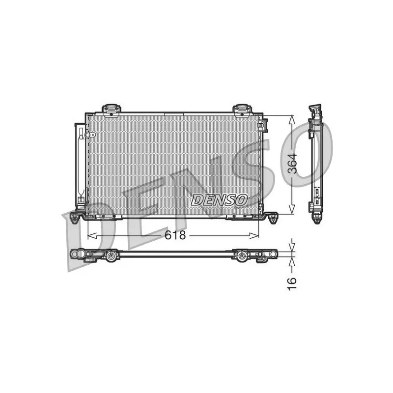 Condenseur, climatisation DENSO DCN50015