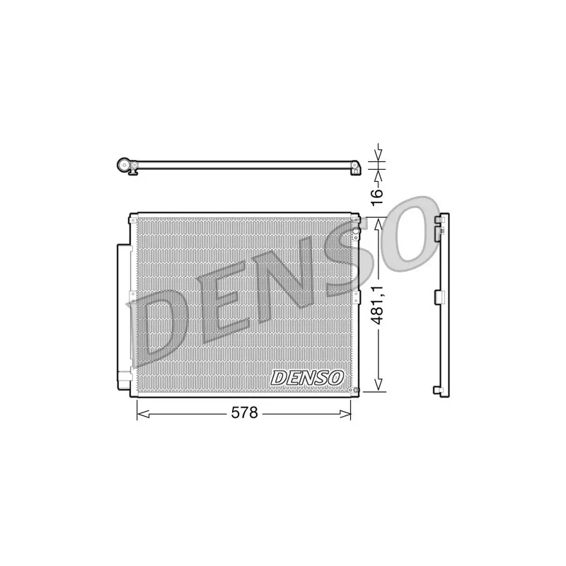 Condenseur, climatisation DENSO DCN50017