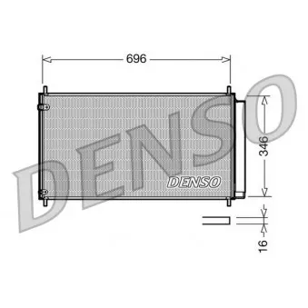 Condenseur, climatisation DENSO DCN50022