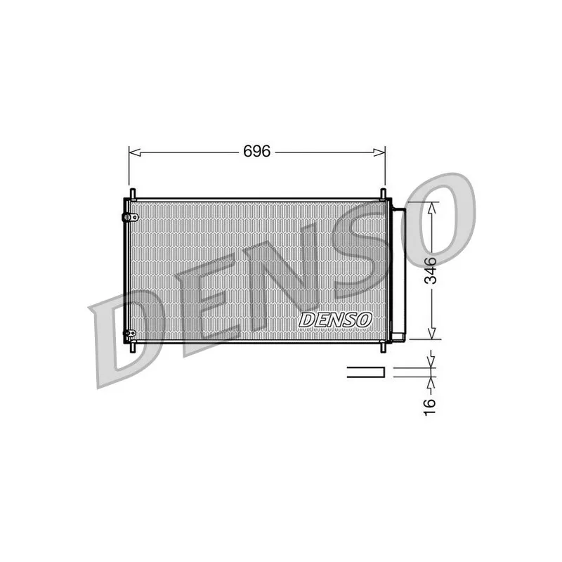 Condenseur, climatisation DENSO DCN50022