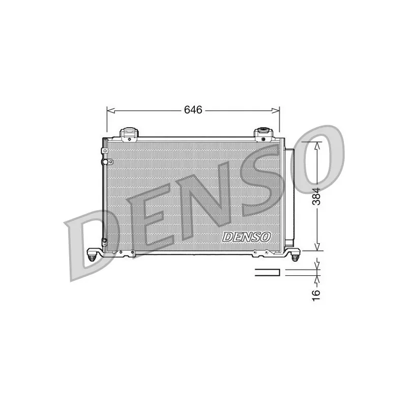 Condenseur, climatisation DENSO DCN50026