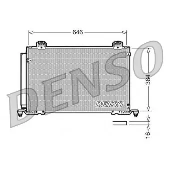 Condenseur, climatisation DENSO DCN50027