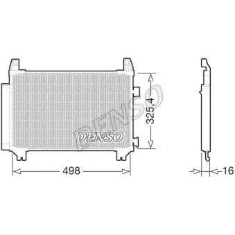 Condenseur, climatisation DENSO DCN50029