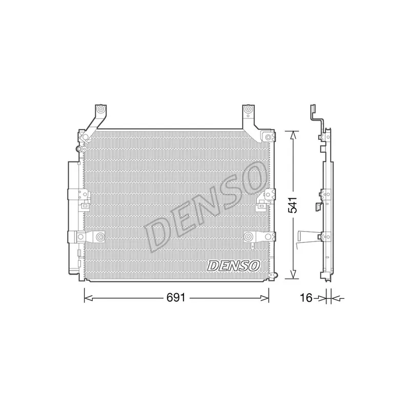 Condenseur, climatisation DENSO DCN50032
