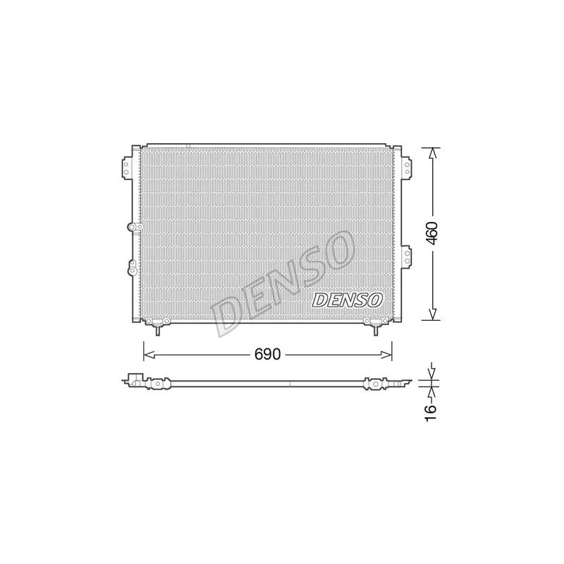 Condenseur, climatisation DENSO DCN50033