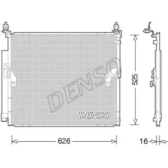 Condenseur, climatisation DENSO DCN50034