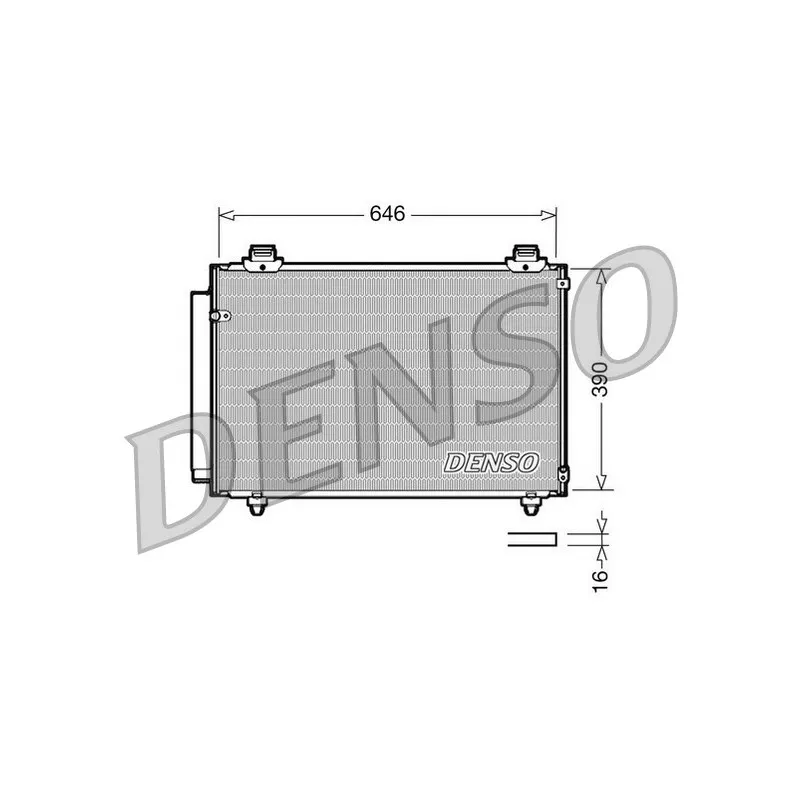 Condenseur, climatisation DENSO DCN50035