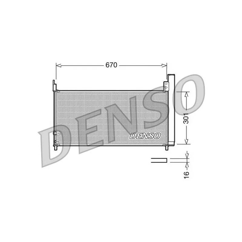 Condenseur, climatisation DENSO DCN50037
