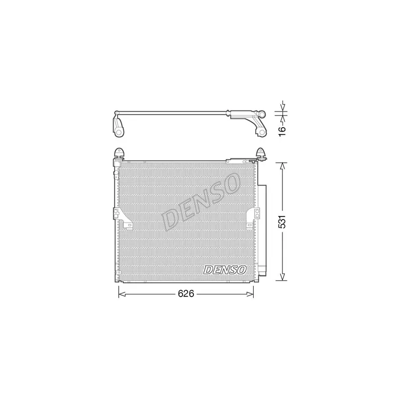 Condenseur, climatisation DENSO DCN50038