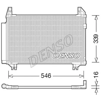 Condenseur, climatisation DENSO DCN50039
