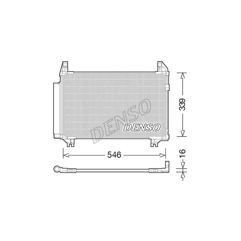 Condenseur, climatisation DENSO DCN50039