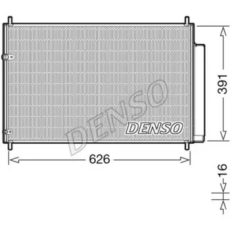 Condenseur, climatisation DENSO DCN50041