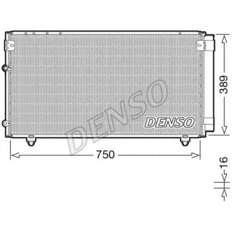 Condenseur, climatisation DENSO DCN50042