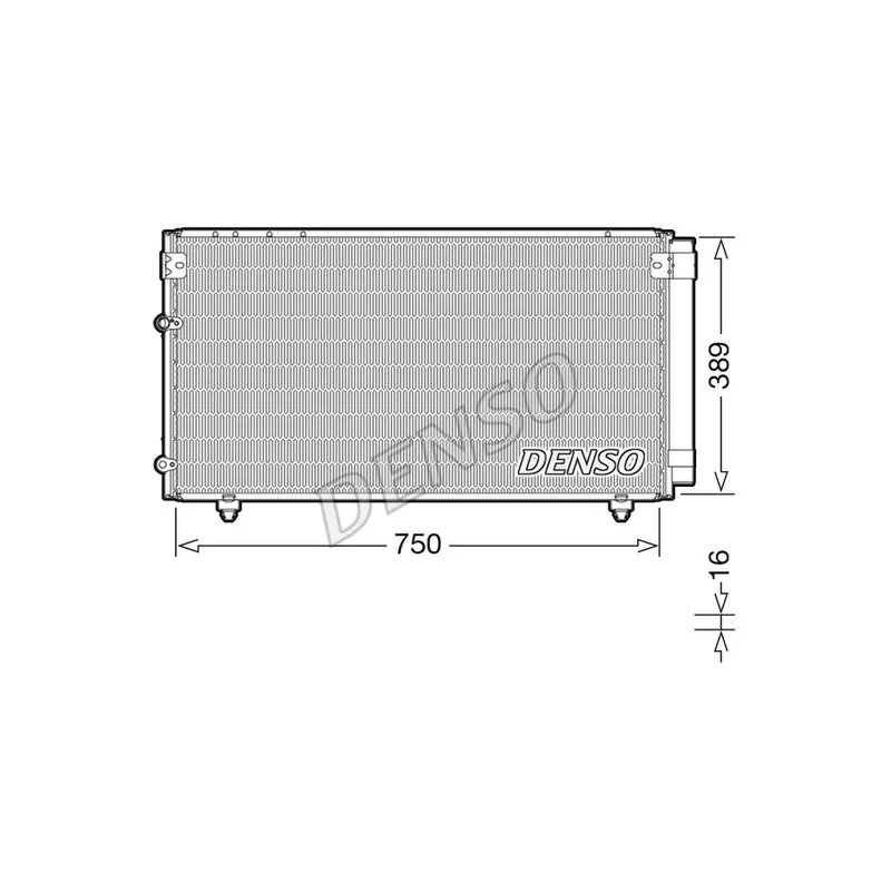 Condenseur, climatisation DENSO DCN50042