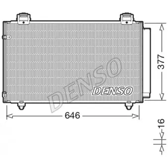Condenseur, climatisation DENSO DCN50043