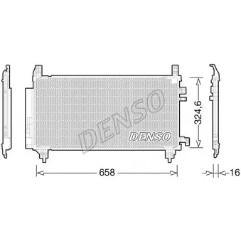Condenseur, climatisation DENSO DCN50046