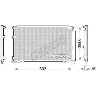 Condenseur, climatisation DENSO DCN50047