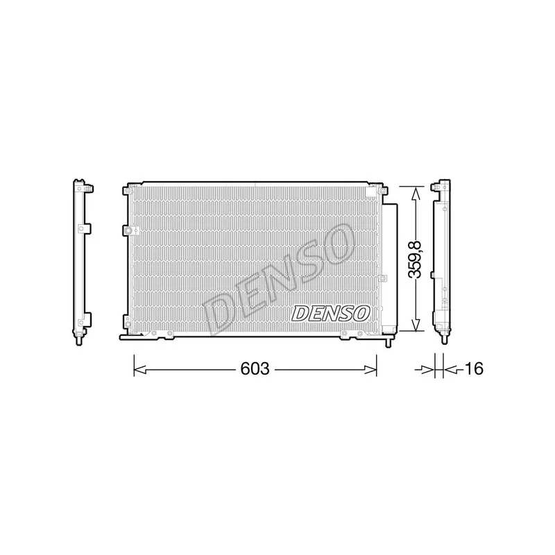 Condenseur, climatisation DENSO DCN50047
