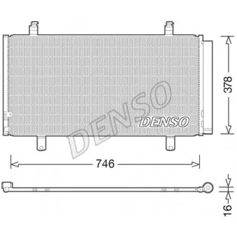 Condenseur, climatisation DENSO DCN50048