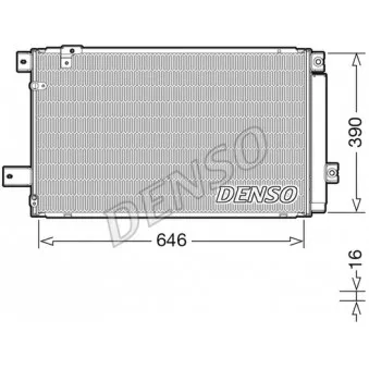 Condenseur, climatisation DENSO DCN50049