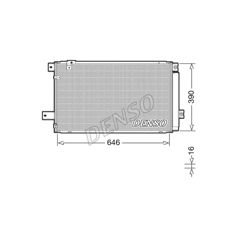 Condenseur, climatisation DENSO DCN50049