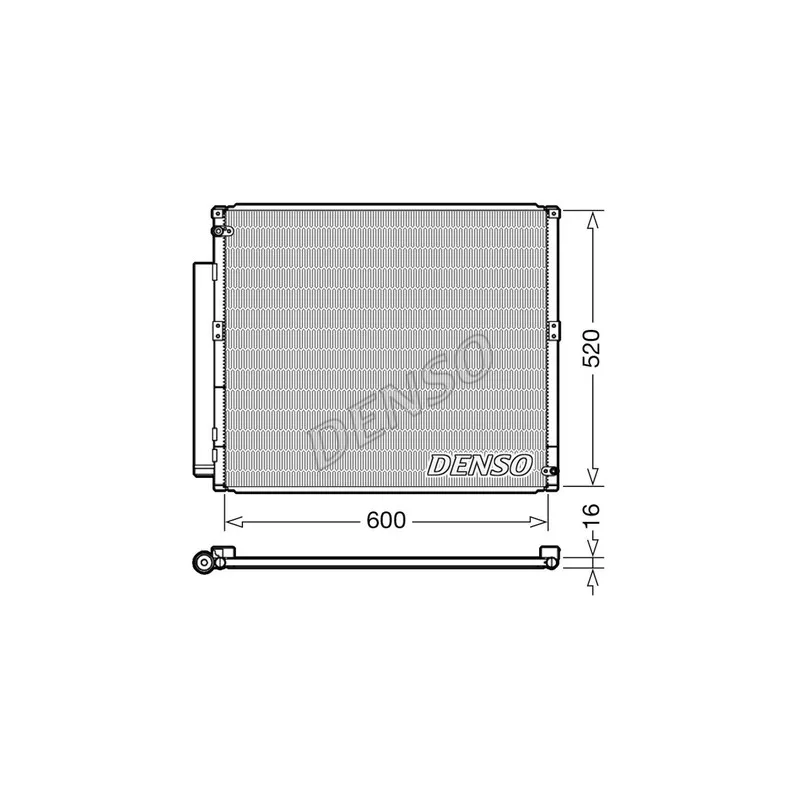 Condenseur, climatisation DENSO DCN50051