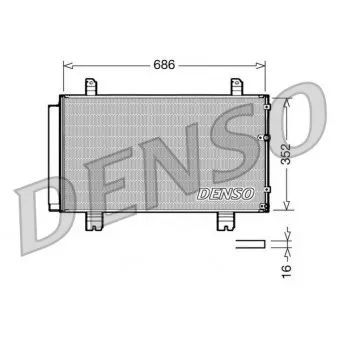 Condenseur, climatisation DENSO DCN51002