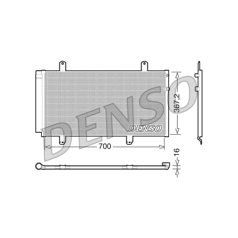 Condenseur, climatisation DENSO DCN51004