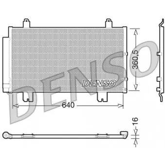 Condenseur, climatisation DENSO DCN51005