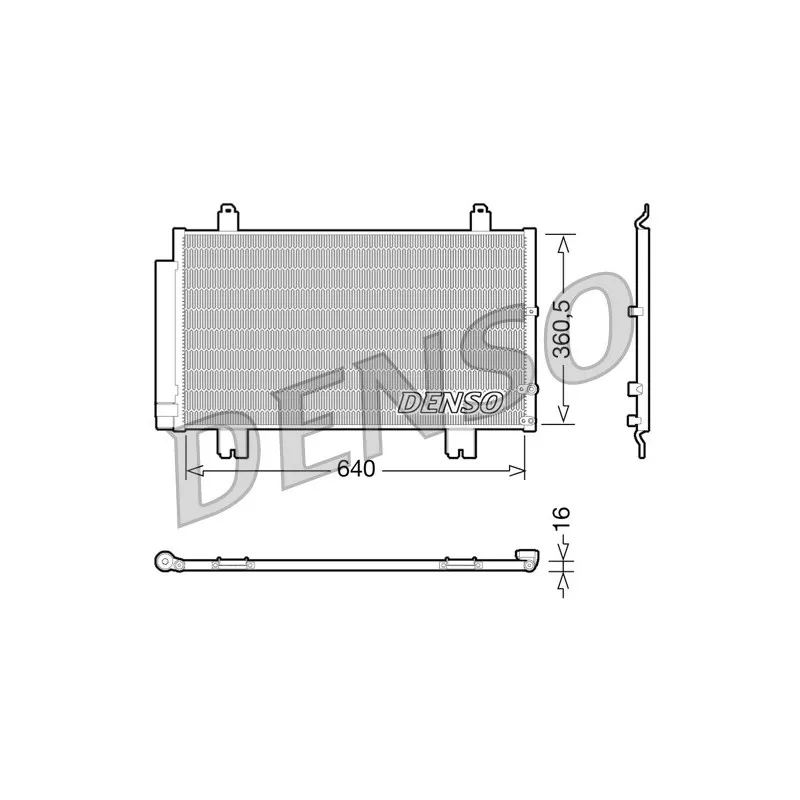 Condenseur, climatisation DENSO DCN51005