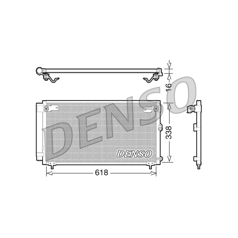 Condenseur, climatisation DENSO DCN51006