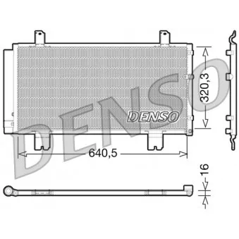 Condenseur, climatisation DENSO DCN51007