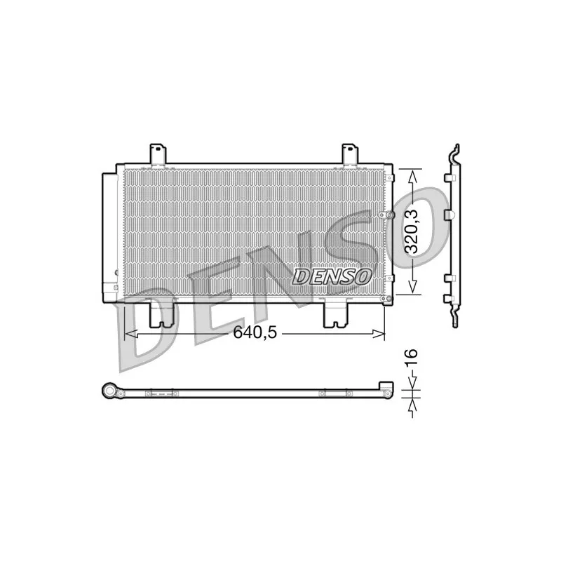 Condenseur, climatisation DENSO DCN51007