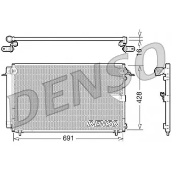 Condenseur, climatisation DENSO