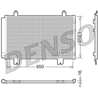 Condenseur, climatisation DENSO DCN51009