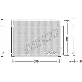 Condenseur, climatisation DENSO DCN51010