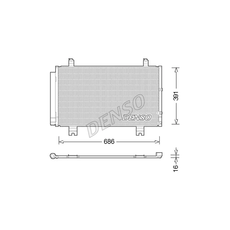 Condenseur, climatisation DENSO DCN51013