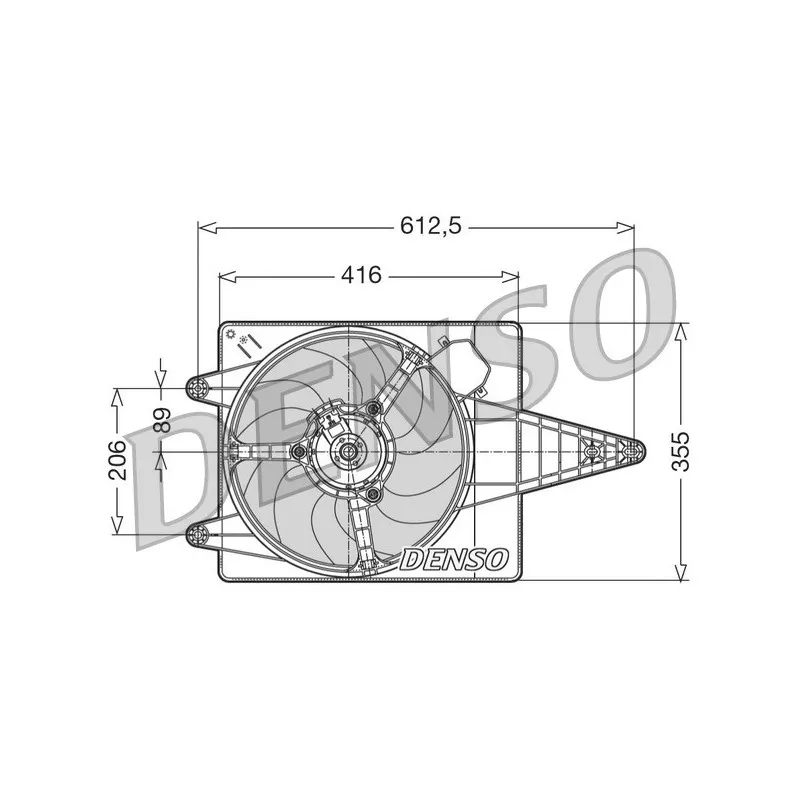 Ventilateur, refroidissement du moteur DENSO DER01004