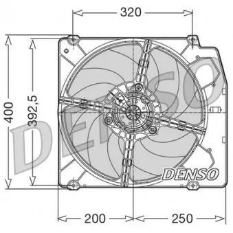 Ventilateur, refroidissement du moteur DENSO