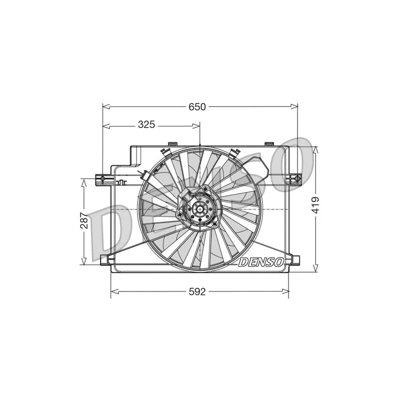 Ventilateur, refroidissement du moteur DENSO DER01006