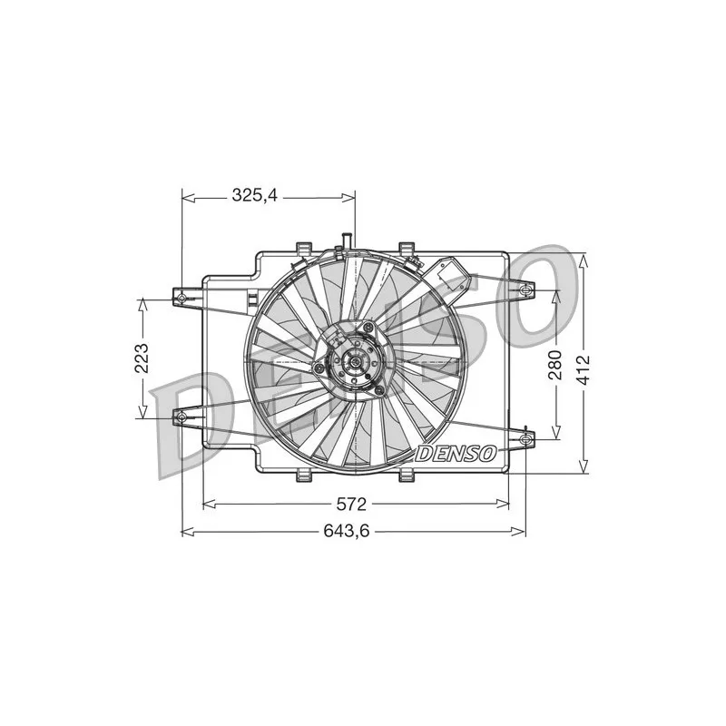 Ventilateur, refroidissement du moteur DENSO DER01007