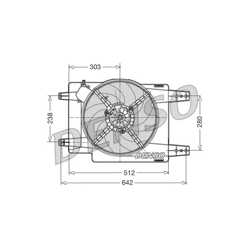 Ventilateur, refroidissement du moteur DENSO DER01011