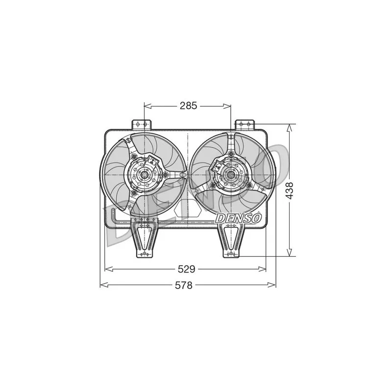 Ventilateur, refroidissement du moteur DENSO DER01016