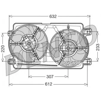 Ventilateur, refroidissement du moteur DENSO DER01018
