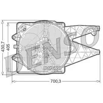 Ventilateur, refroidissement du moteur DENSO