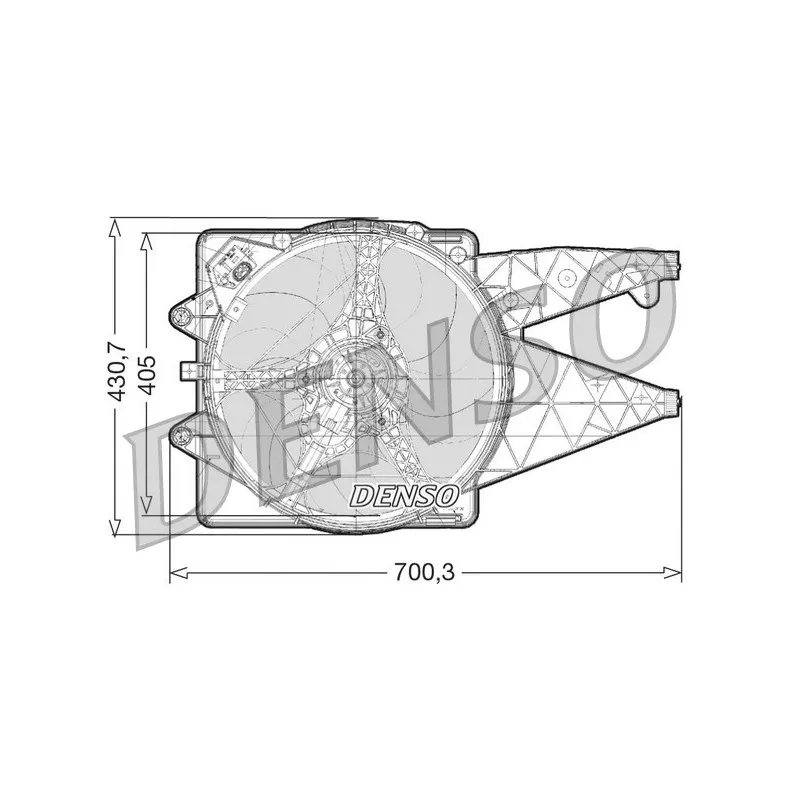 Ventilateur, refroidissement du moteur DENSO DER01020