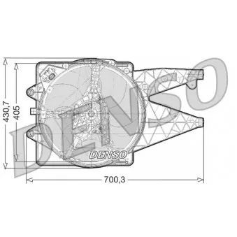 Ventilateur, refroidissement du moteur DENSO DER01021