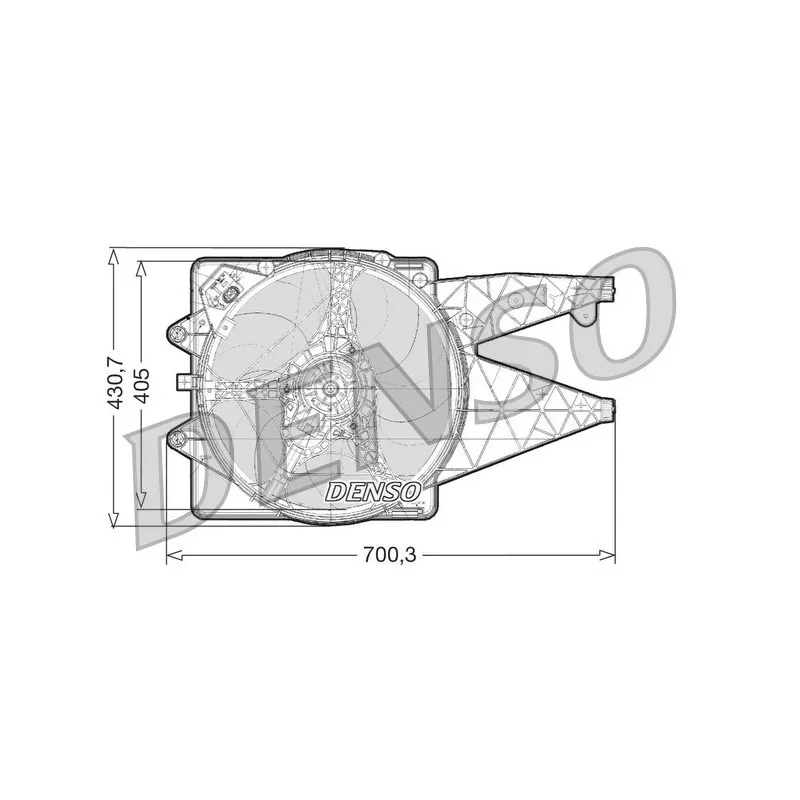 Ventilateur, refroidissement du moteur DENSO DER01021