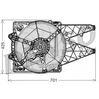 Ventilateur, refroidissement du moteur DENSO DER01030